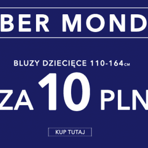 Cyber Monday w ebutik.pl bluzy dziecięce za 10 zł