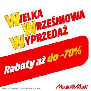 Wielka wrześniowa wyprzedaż w Media Markt do -70%