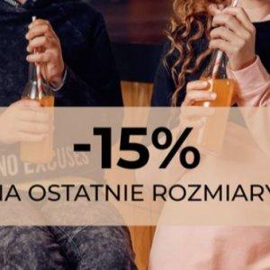 Ostatnie rozmiary przecenione o 15%