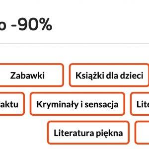 Wyprzedaż do -90%