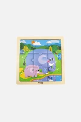 Zdjęcie produktu Drewniane Puzzle Słoniki VIGA TOYS